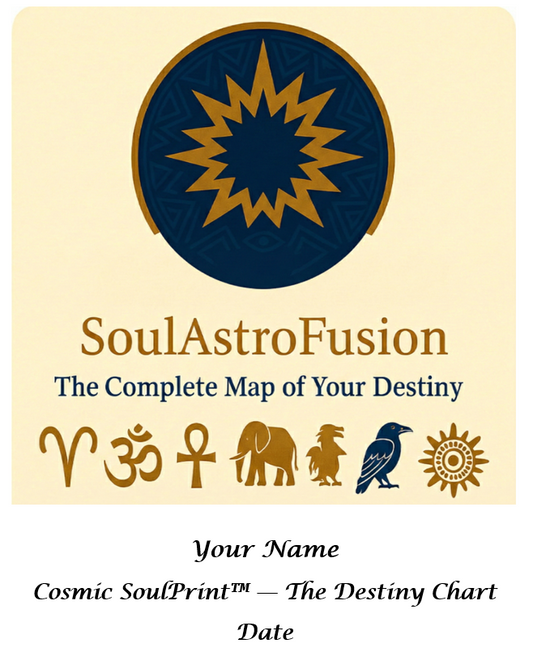 SoulAstroFusion Personalized Destiny Chart Custom PDF delivered within 3 days